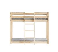 Lit superposé enfant en bois clp mila, couchage 80x180 cm
