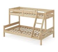 Lit mezzanine Lit superposé Lit pour enfant Everest naturel 120x200 cm VitaliSpa