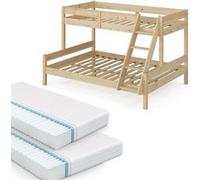 Lit superposé Everest 39700 Naturel bois G