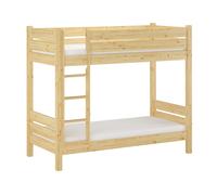Lit superposé extra stable pin massif 80x190 accessoires variables