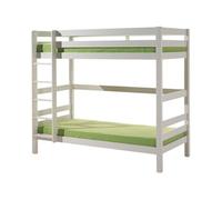 Vipack Pino Lits Superposs Pin Massif Blanc 209x105x182cm + Lit Gigogne