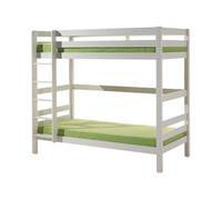 Vipack Pino Lits Superposs Pin Massif Blanc 209x105x182cm + Lit Gigogne