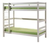 Vipack pino lits superposés pin massif blanc 209x105x182cm + lit gigogne