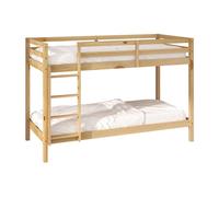 Sunny Jip Lits Superposés En Bois, Beige | Lits Superposés 2 Places - 2 Matelas Hybrides 90 X 200 Inclus | Dimensions Totales: 208 X 97 X 140Cm