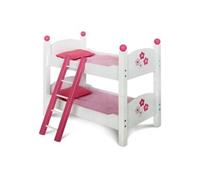 CHIC 2000 Bayer Poupée Lit superposé Design Fiori Bianco