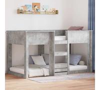 Lits superposes Vidaxl Lit Superposé pour Enfants Gris Sonoma 80 x 200 cm