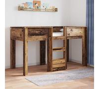 vidaXL Lit Superposé pour Enfants Chêne artisanal 100 x 200 cm