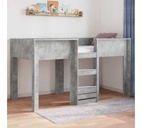 vidaXL Lit Superposé pour Enfants Chêne artisanal 100 x 200 cm