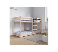 Lit superposé sans matelas 75x190 cm bois de pin massif