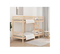 Lit superposé sans matelas 90x200 cm bois de pin massif