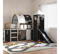 Lit Superposé sans Matelas avec Toboggan Meuble Enfants Chambre Intérieur vidaXL