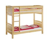 Lit superposé séparable, pin massif naturel 90x200, accessoires sélectionnables