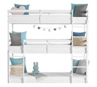 Lit superposé triple 90x200 avec matelas