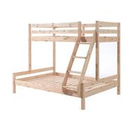 Lit Superposé Triple - Vipack - Pino - 3 Couchages - Bois Massif - 140x200 cm