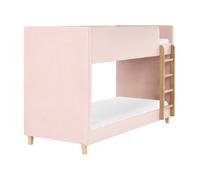 Lit superposé Velours CHOCQUES 90 x 200 cm Rose pastel