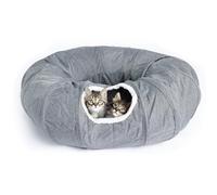 Lit sur Le Tunnel de Chat 38x11 Pouces Anti-Rayon Tunnel de Beignet Chat sans écran avec Un lit Pliable 67 '' pour Les Chats intérieurs