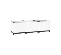vidaXL Lit Surélevé, Jardinière pour Légumes Herbes, Bac à Plantes de Jardin, Pot de Fleurs d'Extérieur, Boîte de Plantation, Polypropylène