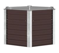 Lit Surélevé 129x129x77 cm Pot à Fleurs Pot à Plante Jardinière Jardin vidaXL