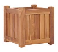 Lit surélevé 150x30x25 cm bois massif de teck jardinière vidaXL