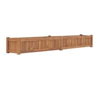 Lit surélevé 150x30x25 cm bois massif de teck jardinière vidaXL