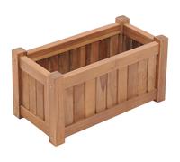 Lit surélevé 150x50x50 cm bois massif de teck jardinière vidaXL