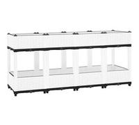 vidaXL Lit surélevé 160x40x71 cm – Jardinière pour légumes et herbes en polypropylène