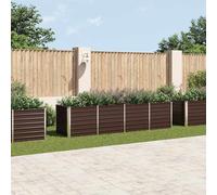 Lit Surélevé 320x80x77 cm Acier Pot à Fleurs Jardinière Bac à Plante vidaXL