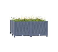 Lit Surélevé Jardinière Bac à Fleurs Jardin Extérieur Polypropylène vidaXL