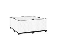 vidaXL Lit surélevé Jardinière 80x80x38 cm Polypropylène pour légumes et herbes