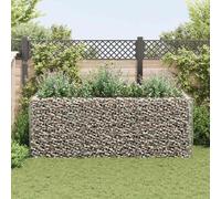Lit Surélevé à Gabion Acier 360x90x100 cm Jardinière Pot de Fleur vidaXL