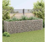 Lit surélevé à gabion Acier 360x90x100 cm vidaXL vidaXL