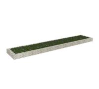 Lit Surélevé à Gabion Acier Galvanisé 300x100x20 cm Jardinière Patio vidaXL