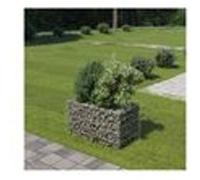 Lit surélevé à gabion Acier galvanisé 90x50x50 cm Argenté G