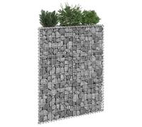 Vidaxl Lit Surélevé À Gabion En Trapèze Acier Galvanisé 80x20x100 Cm