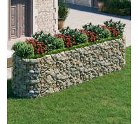 Vidaxl Lit Surélevé À Gabion Fer Galvanisé 400x100x100 Cm