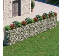 vidaXL Lit surélevé à gabion Parterre de fleurs Fer galvanisé 540x50x100 cm