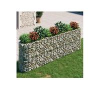 Vidaxl Lit Surélevé À Gabion Fer Galvanisé 330x50x100 Cm