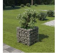 Vidaxl Lit Surélevé À Gabion Acier Galvanisé 50x50x50 Cm