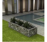 Lit surélevé à gabion - vidaXL - Acier 270x90x50 cm