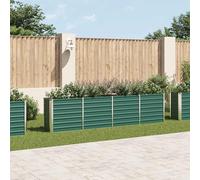 Jardinière 320x40x77 Cm Acier Galvanisé Vert Vert
