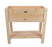 Carré potager en bois - Pieds larges - Universel - Marron