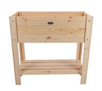 Carré potager en bois - Pieds larges - Universel - Marron