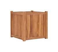 Vidaxl Lit Surélevé 50x50x50 Cm Bois De Teck Solide