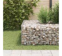Lit Surélevé Cube à Gabion Fil d'Acier 60x60x60 cm Jardinière Jardin vidaXL