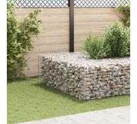 Lit Surélevé Cube à Gabion Fil d'Acier 60x60x60 cm Jardinière Jardin vidaXL