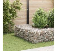 Lit Surélevé Cube à Gabion Fil d'Acier 60x60x60 cm Jardinière Jardin vidaXL