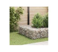 Lit Surélevé Cube à Gabion Jardinière Surélevée de Fleurs Plantes Panier à Pierres Jardin Terrasse Extérieur Fil 145649