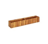 Bois Massif d'Acacia Lit Surélevé 50x50x25 cm Jardinière Pot à Fleurs vidaXL