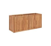 Lit surélevé de jardin 150x50x70 cm Bois de teck solide