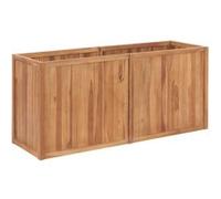 Lit surélevé de jardin 150x50x70 cm Bois de teck solide Bois G